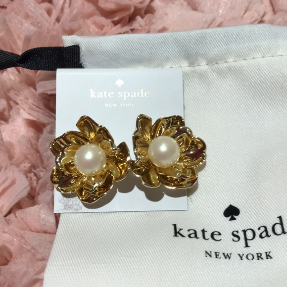 kate spade Jewelry - Kate Spade ♠️ flower and pearl statement earrings kate spade Jewelry - Kate Spade ♠️ flower and pearl statement earrings